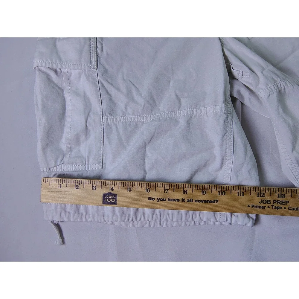 Polo Ralph Lauren Military Field Cargo Shorts‎ White Utility Surplus Chino 36